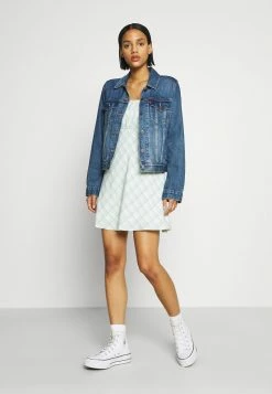 Hollister Co. RUCHED TIE STRAP DRESS - Freizeitkleid - Green | Damen -Hollister Geschäft 048963e3ee6b4c8eb5a8b554cc268e60