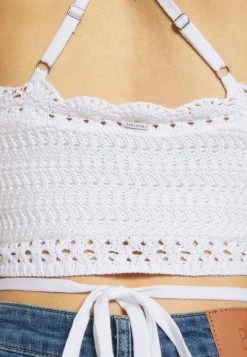 Hollister Co. BARE HIGHNECK - Top - White | Damen -Hollister Geschäft 057fe953d446422798f30fb5d6469430
