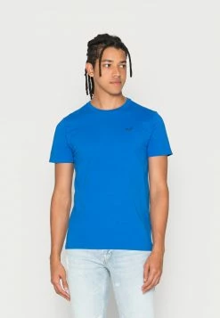 Hollister Geschäft 76 Hollister Co. CREW ICON SOLIDS - T-Shirt Basic - Turq | Herren