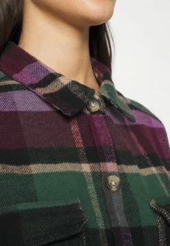 Hollister Co. OVERSIZED SHACKET - Leichte Jacke - Green/brown/multi | Damen -Hollister Geschäft 060c017b17174591964a7791c037fb38