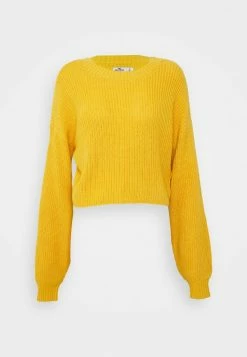 Hollister Co. EASY CREW - Strickpullover - Honey Gold | Damen -Hollister Geschäft 083f2919480c4cd3930518e63b056283