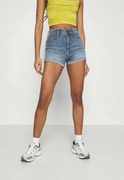 Hollister Co. PAINTED DAISY - Jeans Shorts - Blue Denim | Damen