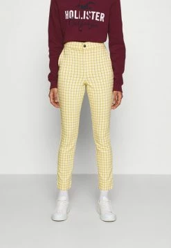 Hollister Co. PLAID - Stoffhose - Yellow | Damen