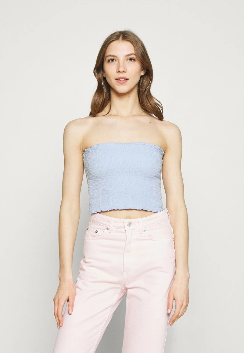 Hollister Co. REVERSIBLE SMOCKED TUBE - Top - Blue | Damen 6 Hollister Co. REVERSIBLE SMOCKED TUBE - Top - Blue | Damen – Bild 4