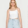 Hollister Co. BARE RUCHED BUST SEAMED WAIST - Top - Bright White | Damen -Hollister Geschäft 0d1ce9d7bdf14c5bb786d4d725a94613