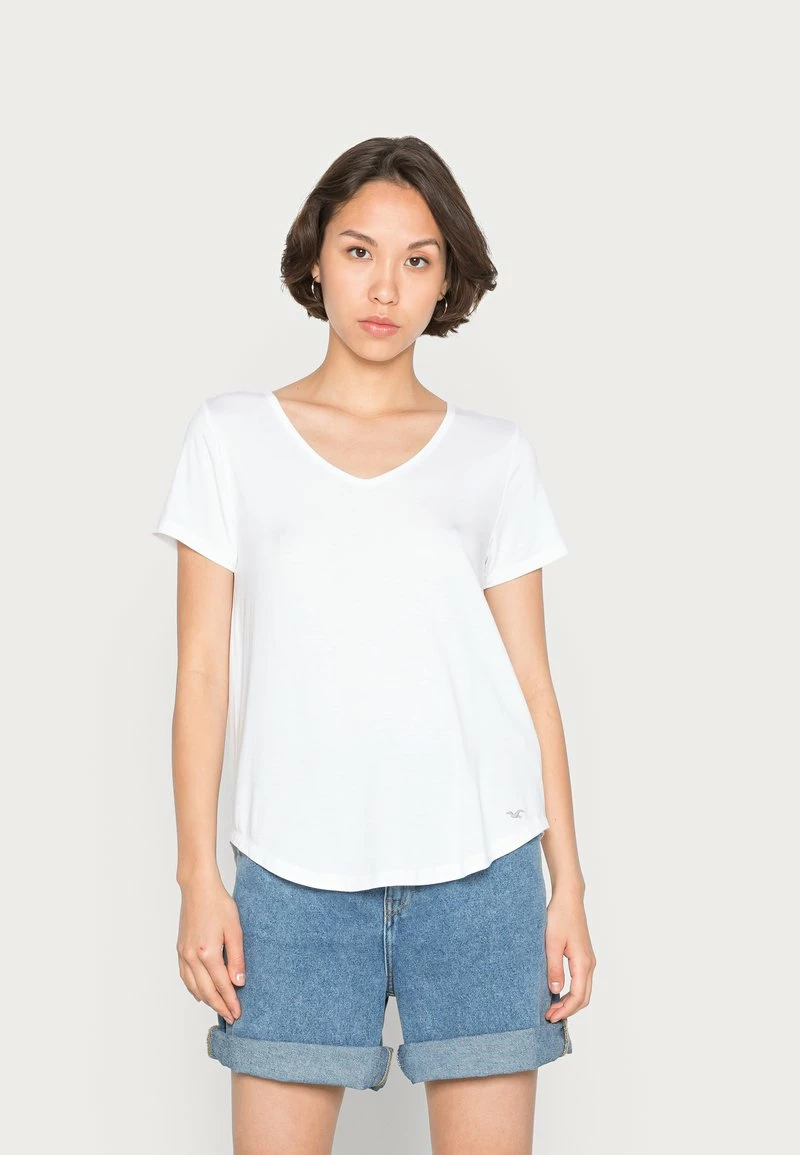 Hollister Co. EASY VEE 3 PACK - T-Shirt Basic - White/black/green Bay | Damen 7 Hollister Co. EASY VEE 3 PACK - T-Shirt Basic - White/black/green Bay | Damen – Bild 5