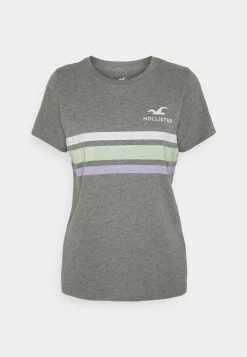 Hollister Co. TEE - T-Shirt Print - Grey | Damen -Hollister Geschäft 15fd1d23e9cb4f459337d34489112a9b
