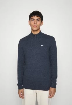 Hollister Co. QUARTER ZIP - Strickpullover - Navy | Herren