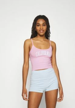 Hollister Co. BABY CAMI TRIFECTA - Top - Neon Pink | Damen