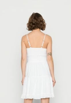 Hollister Co. BARE RUCHED BUST DRESS - Freizeitkleid - White | Damen -Hollister Geschäft 182f3dd4791044d685cd70f86be0aa9a