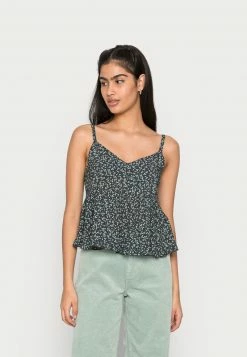 Hollister Co. BARE BABYDOLL - Top - Navy /grass Green | Damen