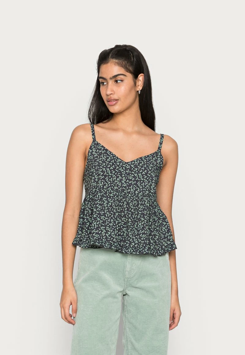 Hollister Co. BARE BABYDOLL - Top - Navy /grass Green | Damen 3 Hollister Co. BARE BABYDOLL - Top - Navy /grass Green | Damen