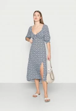 Hollister Co. WOVEN MIDI DRESS - Freizeitkleid - Blue | Damen -Hollister Geschäft 1bf185693ab146698b3b96213aedf596