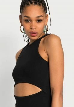 Hollister Co. MIDI DRESS - Freizeitkleid - Black Solid | Damen -Hollister Geschäft 1c4d56a4b479491e99cb8fb7e9ad7f66