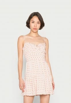 Hollister Co. BARE BUST CUP SHORT DRESS - Freizeitkleid - Orange | Damen