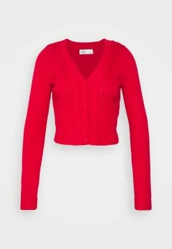 Hollister Co. CROP CARDI - Strickjacke - Jester Red | Damen -Hollister Geschäft 20d5d3e6873e4475876f005c013efe77