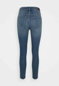 Hollister Co. CURVY MED SHRED - Jeans Skinny Fit - Blue | Damen -Hollister Geschäft 22a8cc058f97467cb4f21a3ced7f09f0
