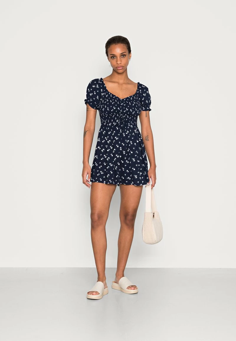 Hollister Co. ON OFF SHOULDER ROMPER - Jumpsuit - Navy Floral | Damen 4 Hollister Co. ON OFF SHOULDER ROMPER - Jumpsuit - Navy Floral | Damen – Bild 2