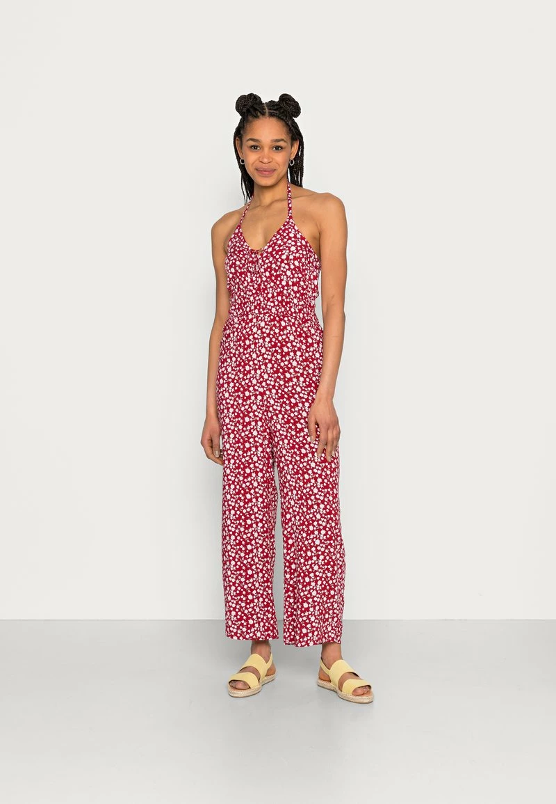 Hollister Co. BARE HALTER - Jumpsuit - Red Floral | Damen 3 Hollister Co. BARE HALTER - Jumpsuit - Red Floral | Damen