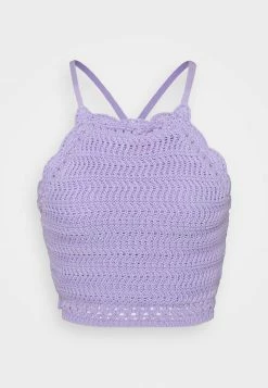 Hollister Co. BARE CROCHET HIGHNECK - Top - Lavender | Damen -Hollister Geschäft 27c354f8de18448e8f7b0690d2d84e8b