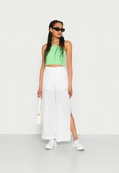 Hollister Co. PULL ON WIDE LEG PANT - Stoffhose - White | Damen -Hollister Geschäft 287c44dd66bd495aafb51e89a61ab241