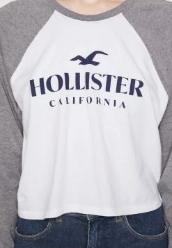 Hollister Co. PRINT - Langarmshirt - Grey | Damen -Hollister Geschäft 28d1968d75f940aabf1457682253e235