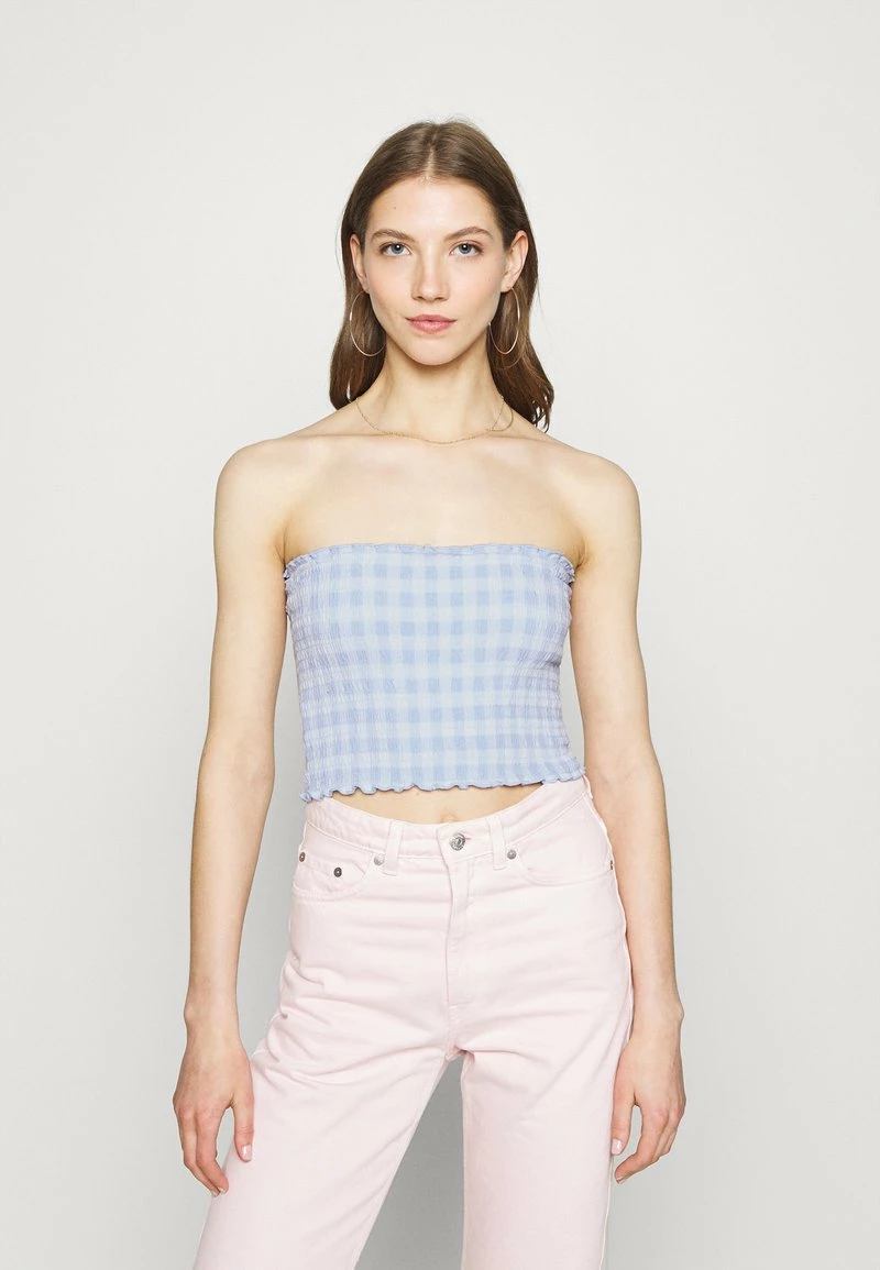 Hollister Co. REVERSIBLE SMOCKED TUBE - Top - Blue | Damen 3 Hollister Co. REVERSIBLE SMOCKED TUBE - Top - Blue | Damen