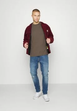 Hollister Co. CREW SPORT TAPES 5 PACK - T-Shirt Basic - Grey | Herren