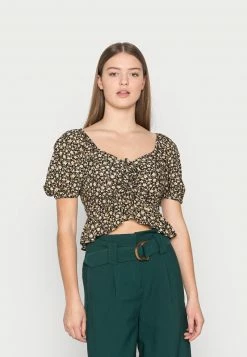 Hollister Co. Bluse - Black/warm Apricot | Damen