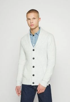 Hollister Co. SHAWL CARDI - Strickjacke - Light Grey | Herren