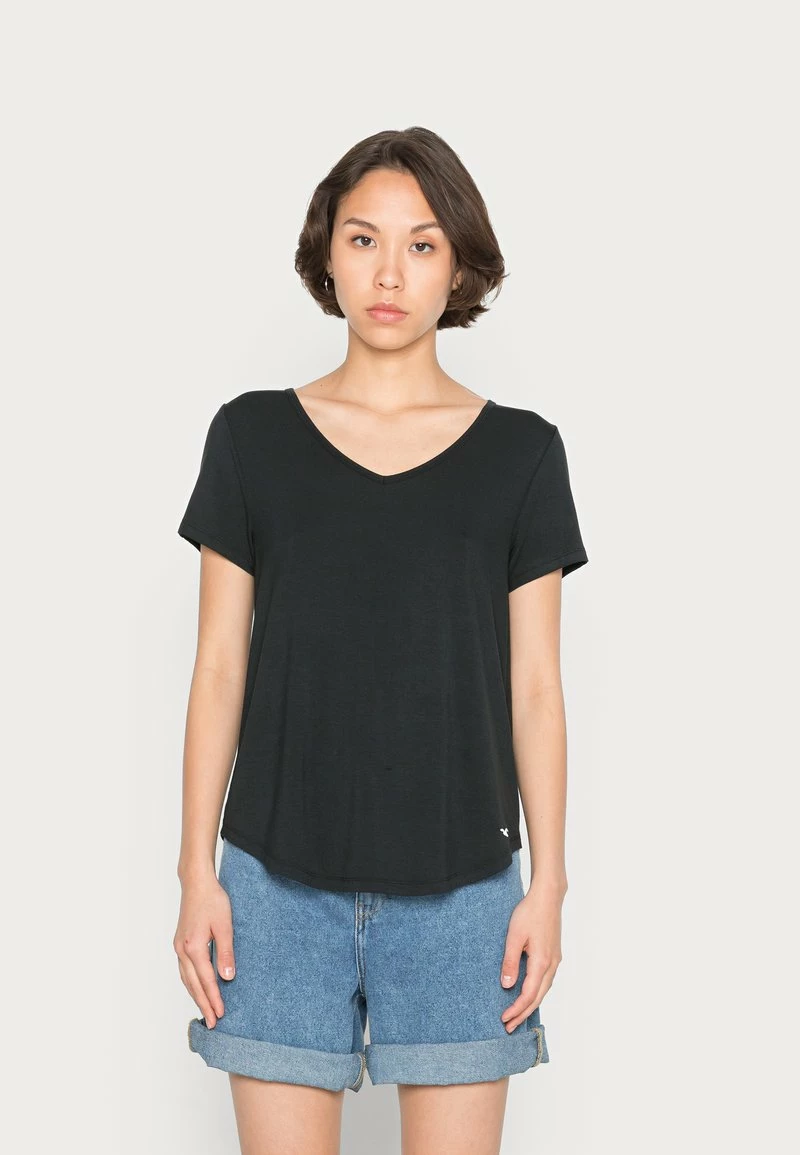 Hollister Co. EASY VEE 3 PACK - T-Shirt Basic - White/black/green Bay | Damen 4 Hollister Co. EASY VEE 3 PACK - T-Shirt Basic - White/black/green Bay | Damen – Bild 2