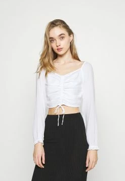 Hollister Geschäft 9 Hollister Co. CINCH ON OFF SHOULDER - Bluse - White | Damen