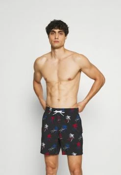 Hollister Co. CONVERSATIONAL GUARD - Badeshorts - Black | Herren