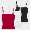 Hollister Co. STRAIGHT ACROSS 3 PACK - Top - White/red/black | Damen -Hollister Geschäft 3c111c31dbd64ff980e2ab02acddd4b2