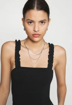 Hollister Co. RUFFLE STRAP CAMI - Top - Black | Damen -Hollister Geschäft 3fac14b7951d455a898608d8d5d385fe