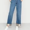 Hollister Co. FLANNEL CUFF - Jeans Relaxed Fit - Light Blue | Damen -Hollister Geschäft 403125f3ece64fe8b2b77c860d4216c1