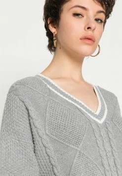Hollister Co. OVERSIZED SWEATER - Strickpullover - Grey | Damen 11 Hollister Co. OVERSIZED SWEATER - Strickpullover - Grey | Damen -Hollister Geschäft 40a843cfde814afdbc43c2388c21a635