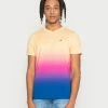 Hollister Co. CREW ICON OMBRE UNISEX - T-Shirt Print - Yellow/pink/purple