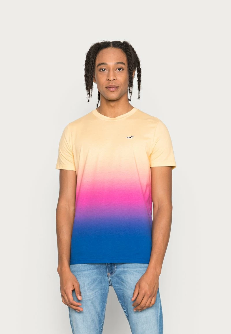 Hollister Co. CREW ICON OMBRE UNISEX - T-Shirt Print - Yellow/pink/purple 3 Hollister Co. CREW ICON OMBRE UNISEX - T-Shirt Print - Yellow/pink/purple