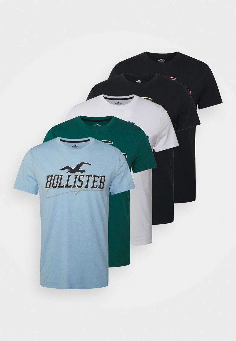 Hollister Co. MIXED 5 PACK - T-Shirt Print - White | Herren 3 Hollister Co. MIXED 5 PACK - T-Shirt Print - White | Herren