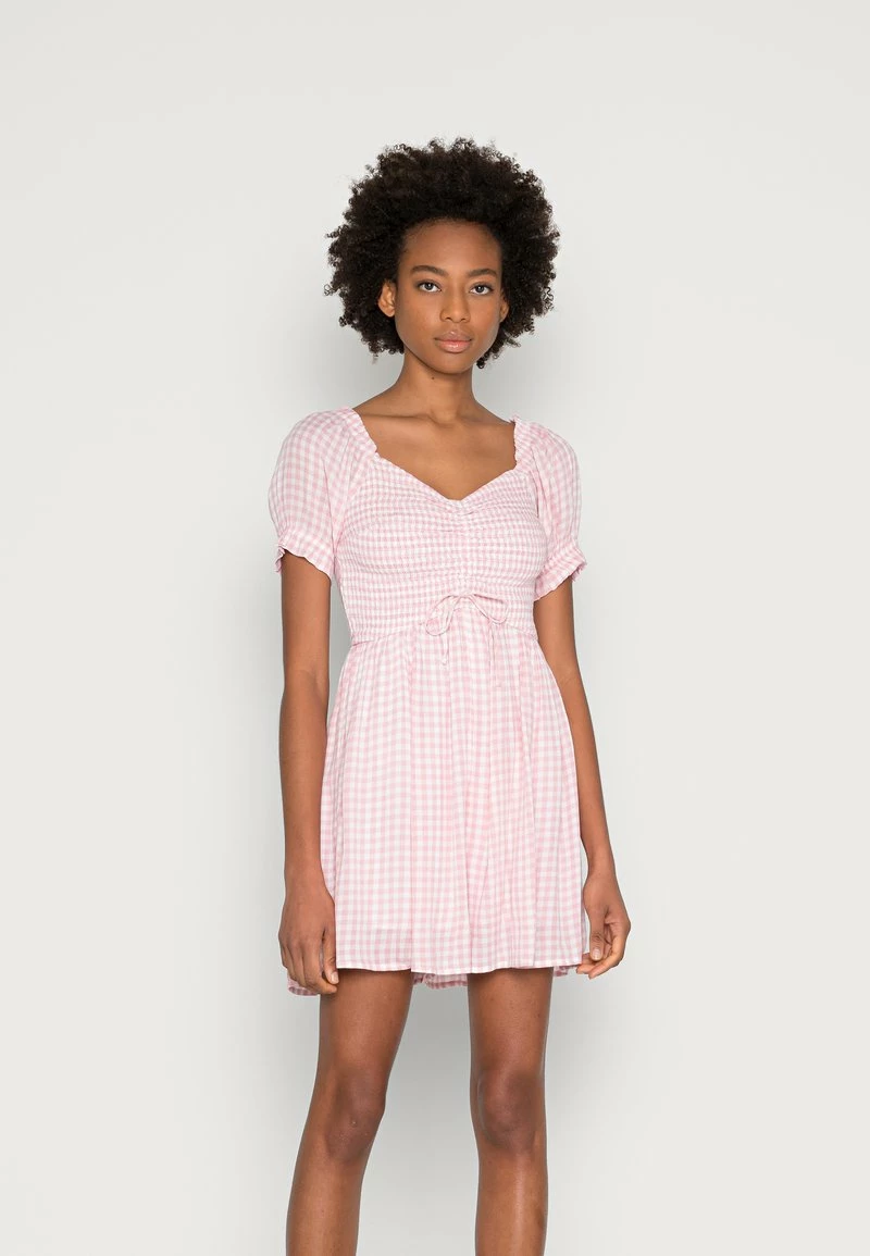 Hollister Co. ON OFF SHOULDER ROMPER - Jumpsuit - Pink Check | Damen 3 Hollister Co. ON OFF SHOULDER ROMPER - Jumpsuit - Pink Check | Damen