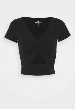 Hollister Co. CINCH CUTOUT TEE - T-Shirt Print - Black | Damen 10 Hollister Co. CINCH CUTOUT TEE - T-Shirt Print - Black | Damen -Hollister Geschäft 43381650b49f4dd0a15e643aa9123dd3