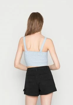 Hollister Co. BUST CUP BARE SET - Bluse - Blue Plaid | Damen -Hollister Geschäft 44e620c126da43c591d22715cbdd652b