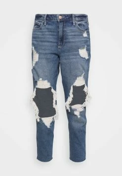 Hollister Co. MOM - Jeans Relaxed Fit - Indigo Shred | Damen -Hollister Geschäft 4612e0b51ffb49c9b37a64d01129755b