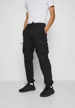 Hollister Co. STRAPPY - Cargohose - Black | Herren