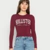 Hollister Co. HERITAGE BABY - Langarmshirt - Burg | Damen -Hollister Geschäft 4832bf3d097348f8b4b268b3d2029a30