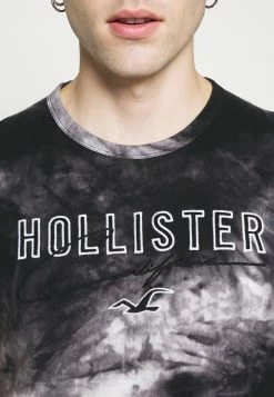Hollister Co. CORE TECH PATTERN - T-Shirt Print - Black Wash | Herren -Hollister Geschäft 49996282aa9846ab8cae59e8f6d3305c