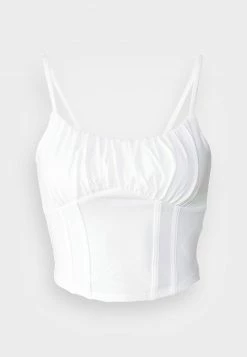 Hollister Co. BARE RUCHED BUST SEAMED WAIST - Top - Bright White | Damen 10 Hollister Co. BARE RUCHED BUST SEAMED WAIST - Top - Bright White | Damen -Hollister Geschäft 4bfefbb799ee40fc8db08bab6c49f1b6