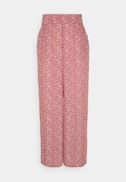 Hollister Co. BEACHY WIDE LEG PANT - Stoffhose - Cinnabar | Damen