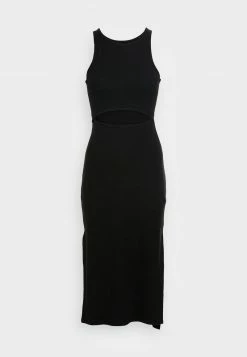 Hollister Co. MIDI DRESS - Freizeitkleid - Black Solid | Damen -Hollister Geschäft 4ebc4c889c9d4f18aa78a13befea62df